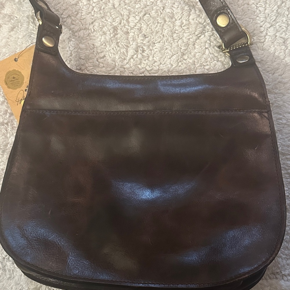Patricia Nash Brown and White hair on cowhide Cavalino collection - Picture 4 of 4